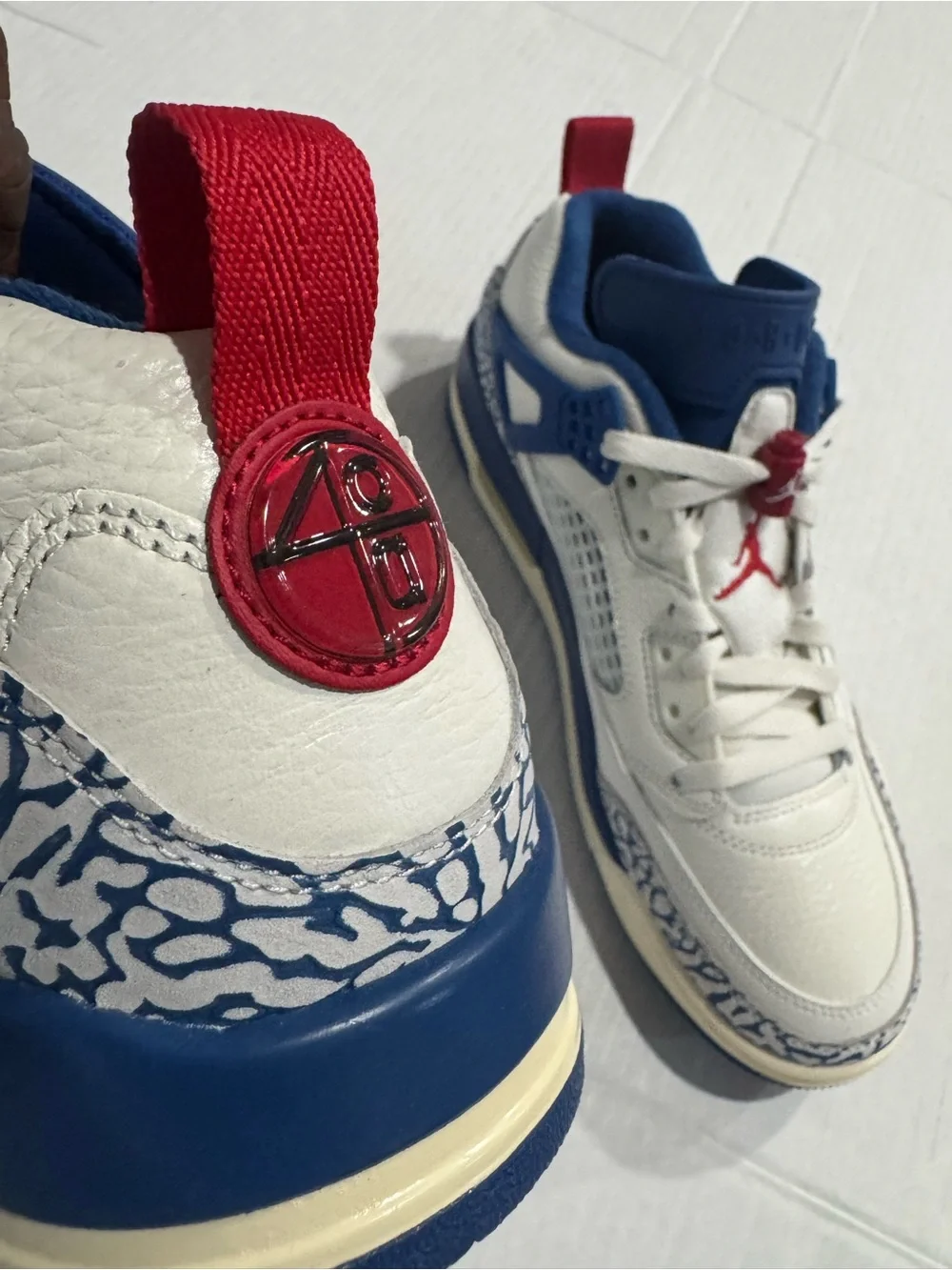Jordan Spizike Low Sail Storm Blue Size:9  NWOT